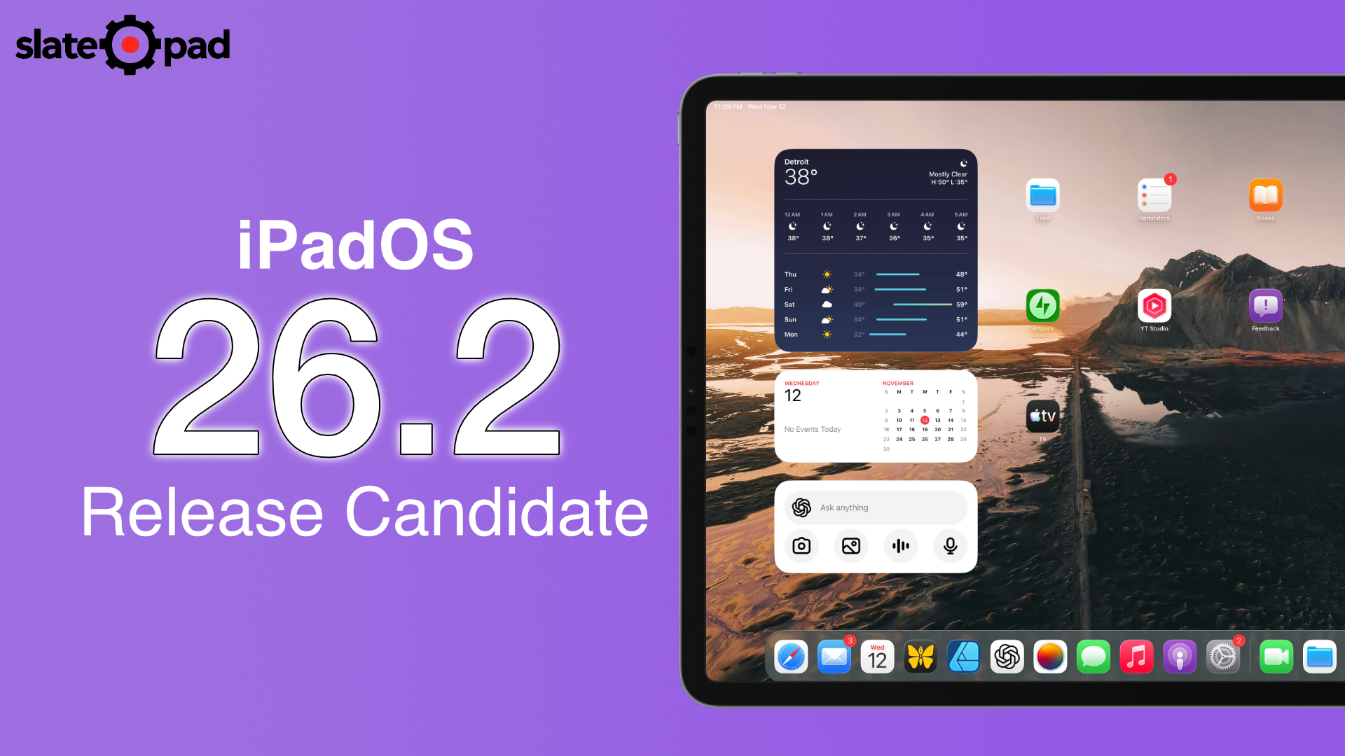 Apple Releases iPadOS 26.2 Release Candidate